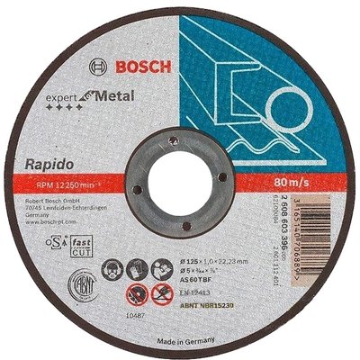 Bosch 125х1 мм (2608603396) Круг отрезной 30070 фото